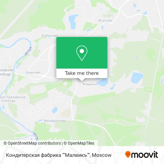 Кондитерская фабрика ""Малвикъ"" map