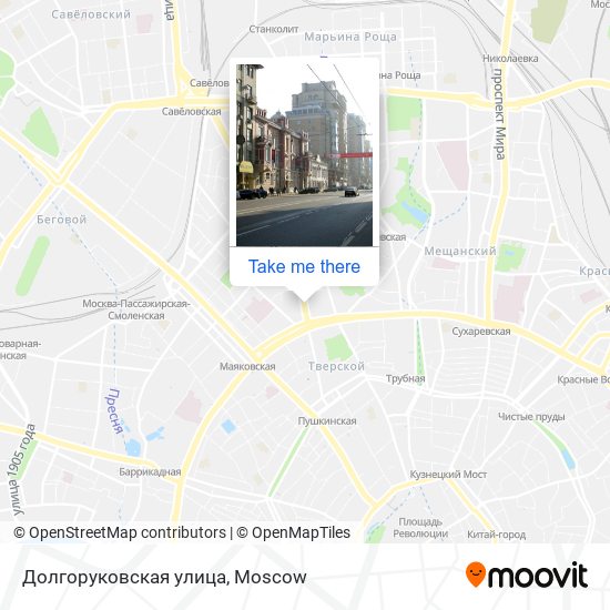 Долгоруковская улица map