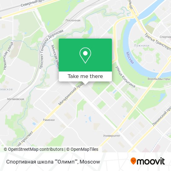 Спортивная школа ""Олимп"" map