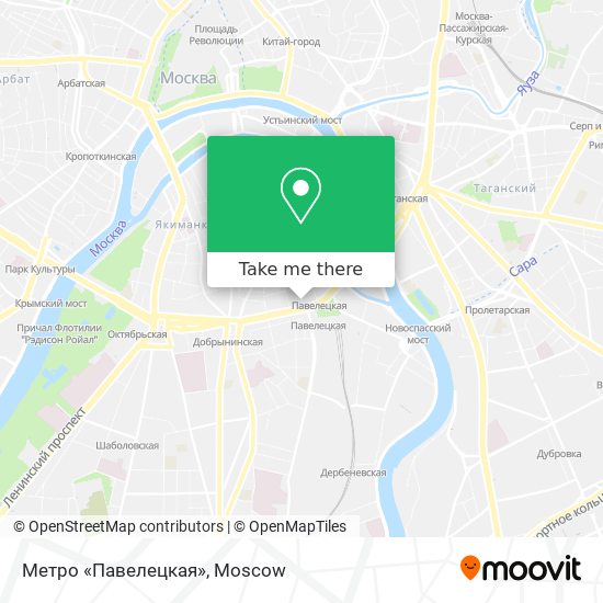 Метро «Павелецкая» map