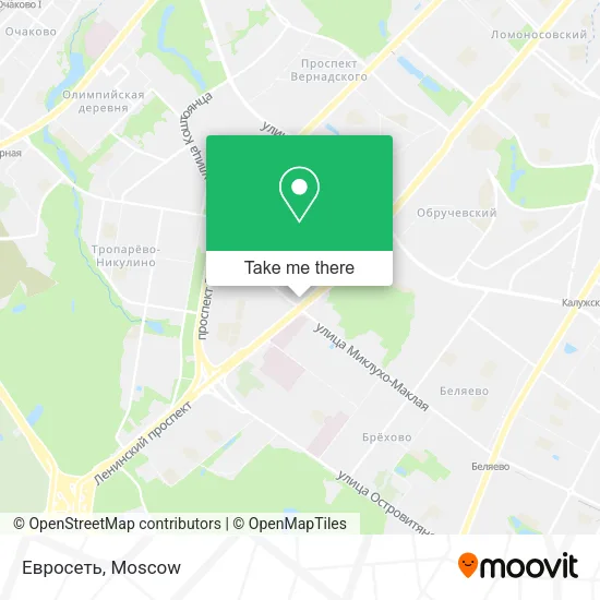 Евросеть map
