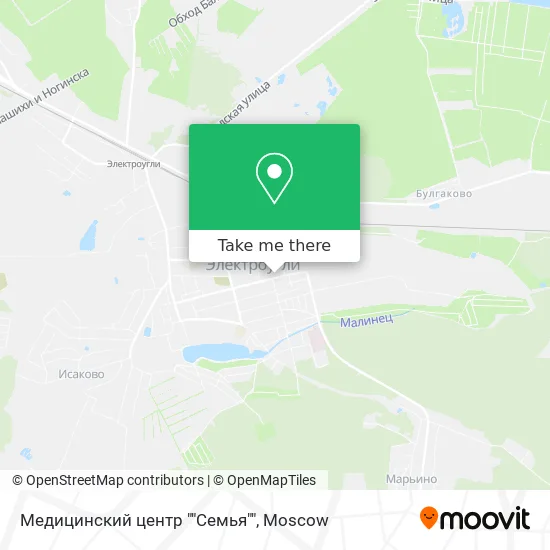 Медицинский центр ""Семья"" map