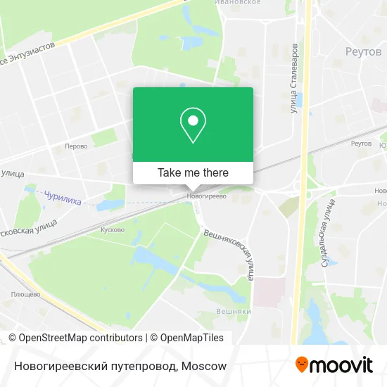 Новогиреевский путепровод map