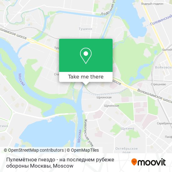 Пулемётное гнездо - на последнем рубеже обороны Москвы map