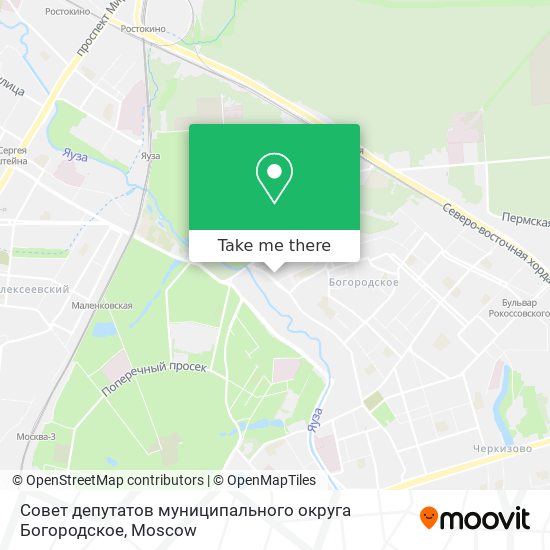 Совет депутатов муниципального округа Богородское map