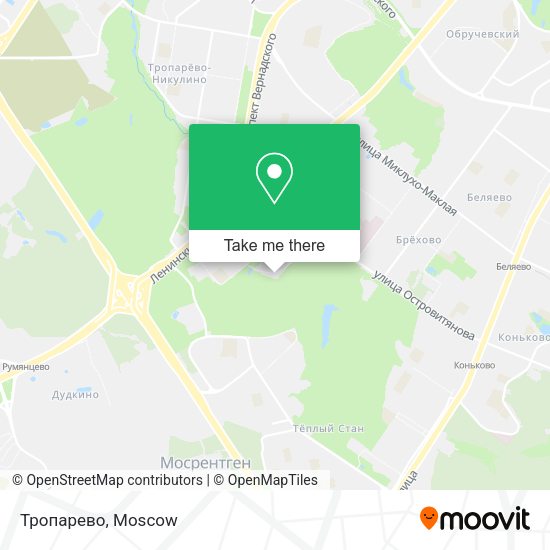 Тропарево map