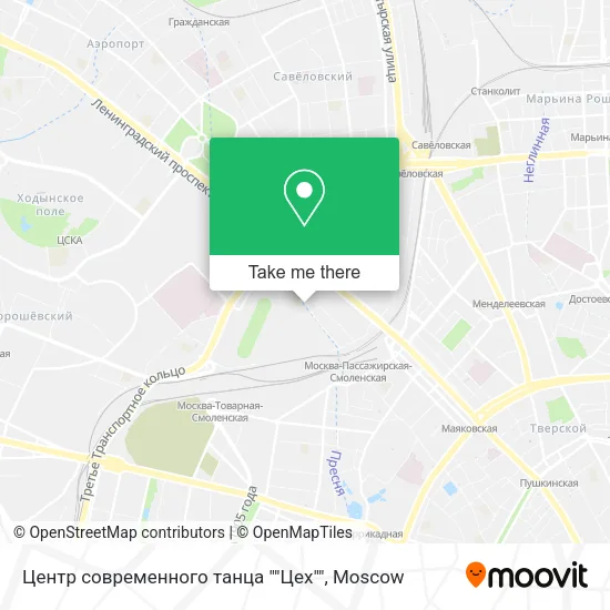 Центр современного танца ""Цех"" map