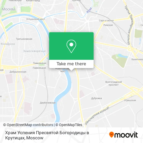 Храм Успения Пресвятой Богородицы в Крутицах map