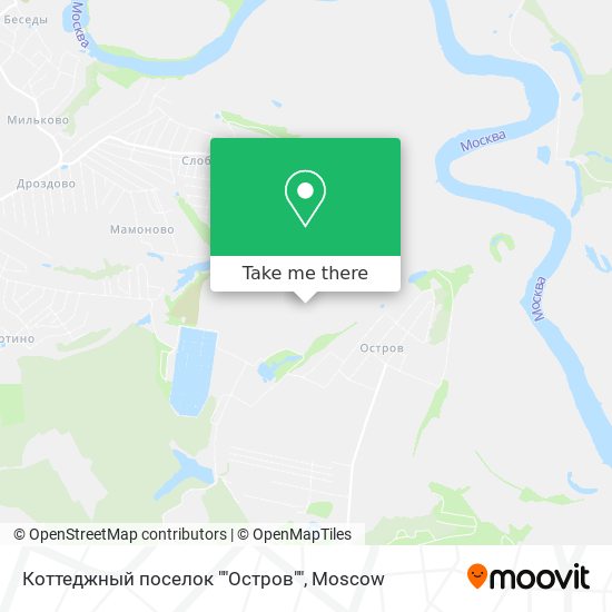 Коттеджный поселок ""Остров"" map