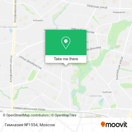 Гимназия №1554 map