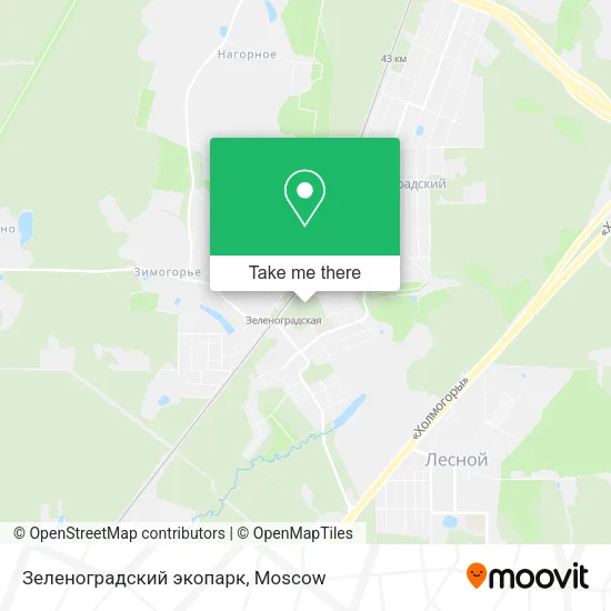 Зеленоградский экопарк map