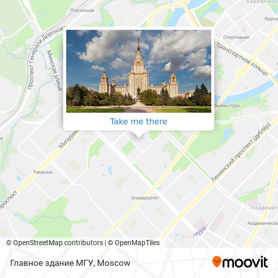 Главное здание МГУ map