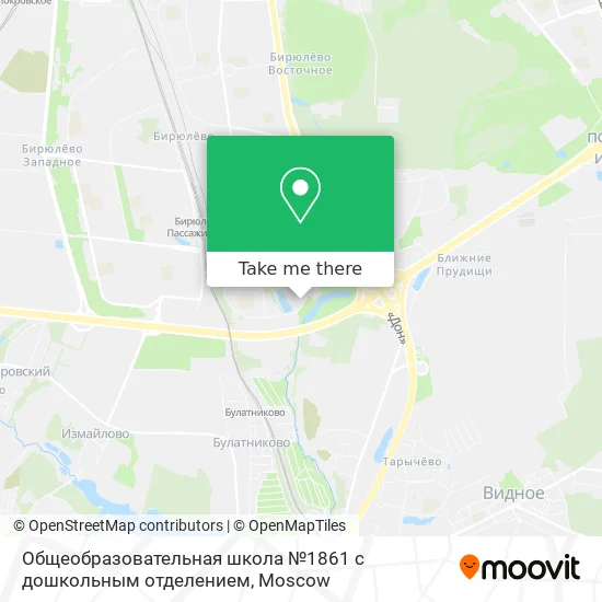 Общеобразовательная школа №1861 с дошкольным отделением map