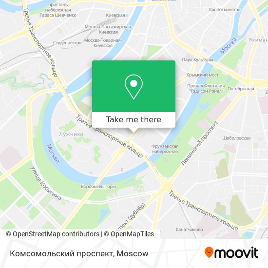 Комсомольский проспект map