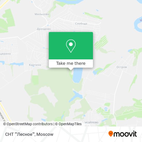 СНТ ""Лесное"" map
