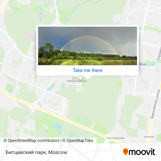 Битцевский парк map