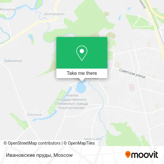 Ивановские пруды map