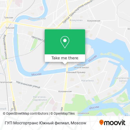 ГУП Мосгортранс Южный филиал map