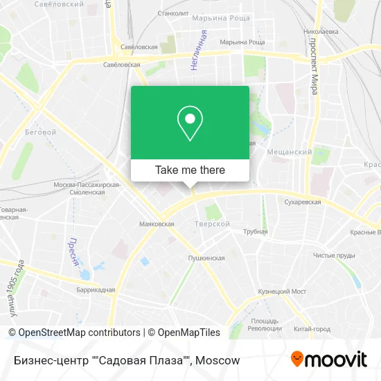 Бизнес-центр ""Садовая Плаза"" map