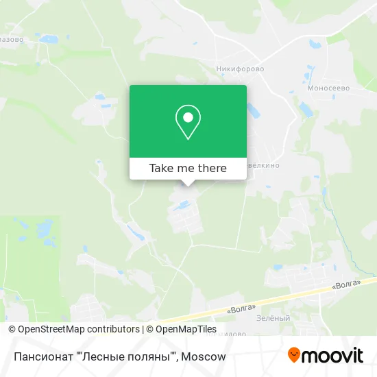 Пансионат ""Лесные поляны"" map
