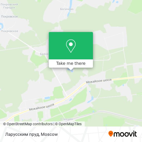 Ларусским пруд map