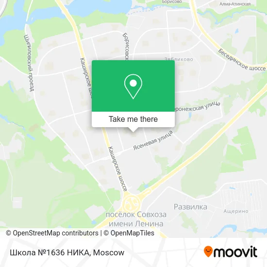 Школа №1636 НИКА map