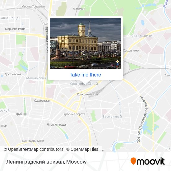 Ленинградский вокзал map