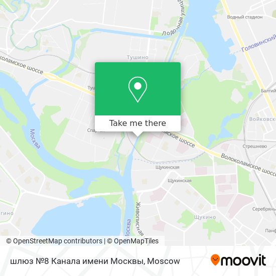 шлюз №8 Канала имени Москвы map