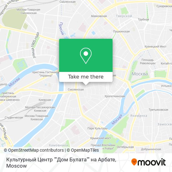 Культурный Центр ""Дом Булата"" на Арбате map