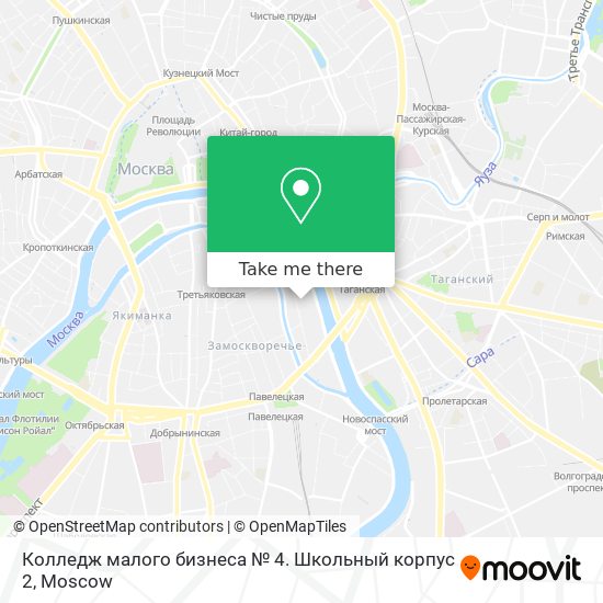 Колледж малого бизнеса № 4. Школьный корпус 2 map