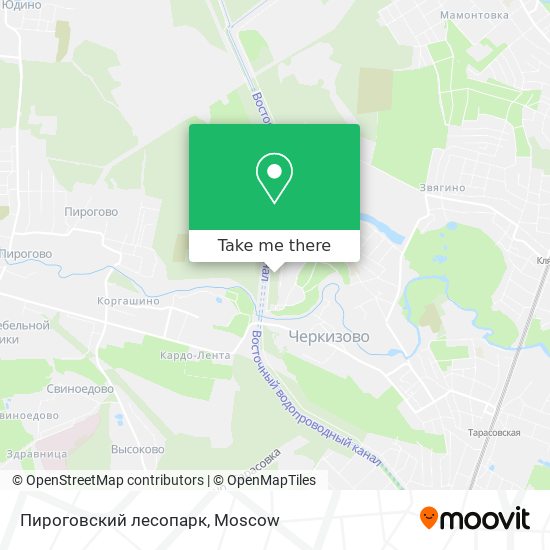 Пироговский лесопарк map