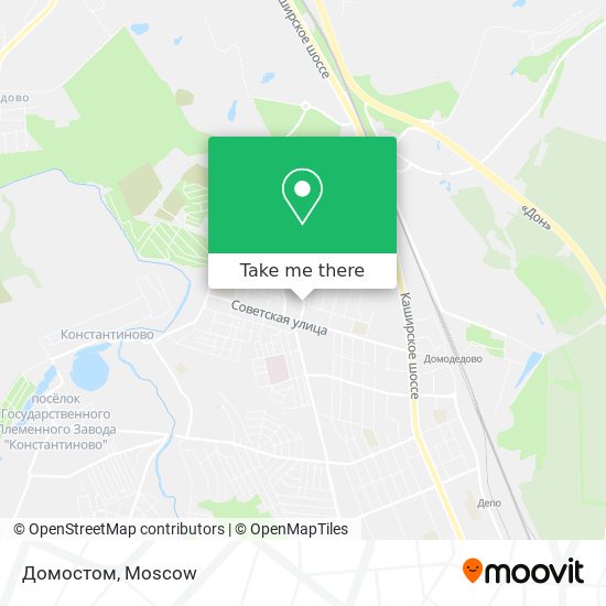 Домостом map