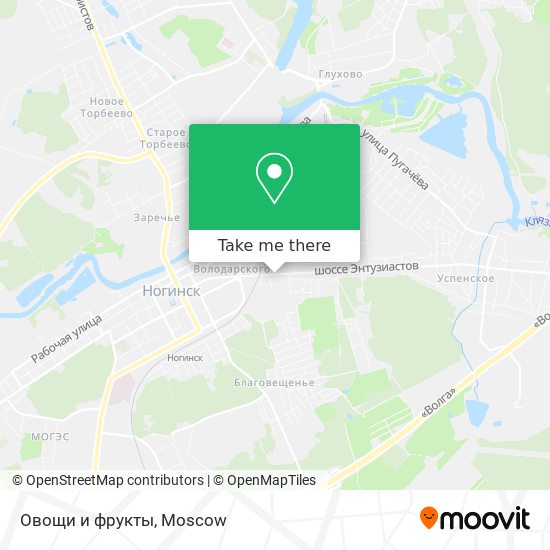 Овощи и фрукты map