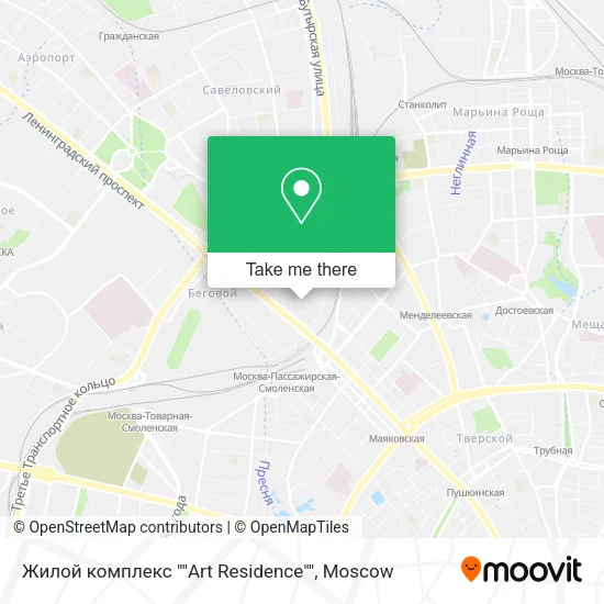 Жилой комплекс ""Art Residence"" map
