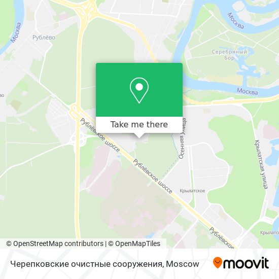 Черепковские очистные сооружения map
