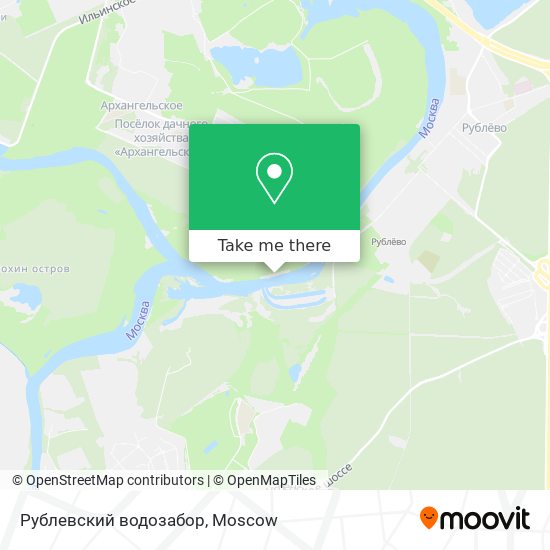 Рублевский водозабор map