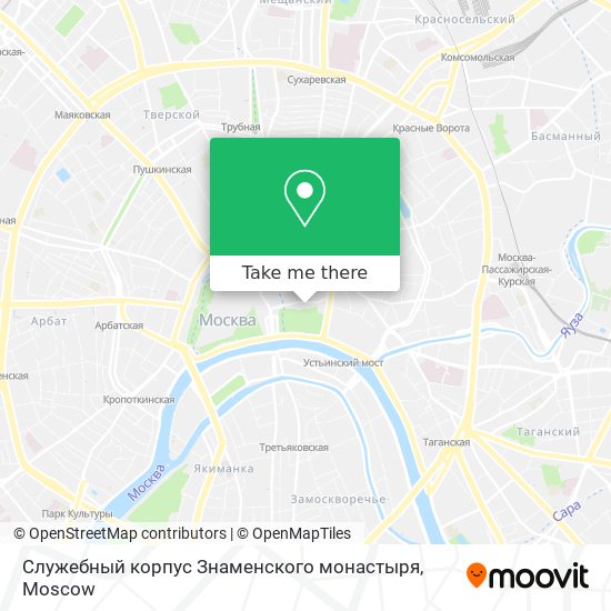 Служебный корпус Знаменского монастыря map