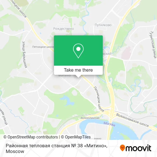 Районная тепловая станция № 38 «Митино» map