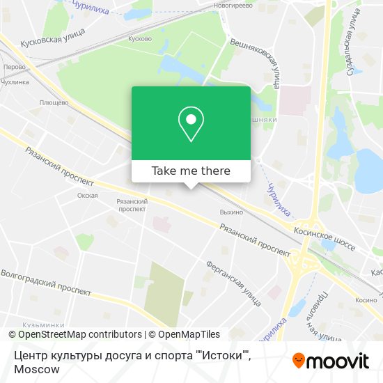 Центр культуры досуга и спорта ""Истоки"" map
