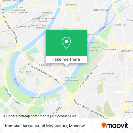 Клиника Актуальной Медицины map