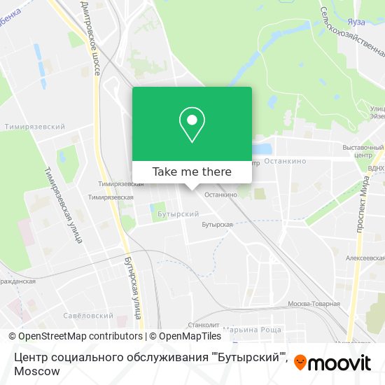 Центр социального обслуживания ""Бутырский"" map