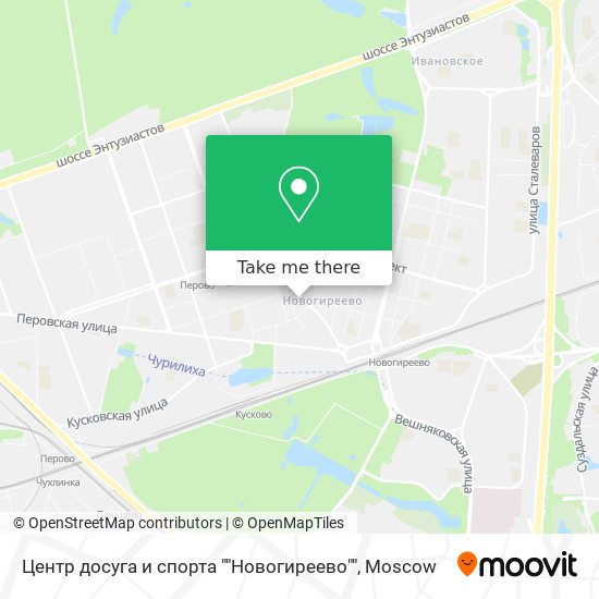 Центр досуга и спорта ""Новогиреево"" map