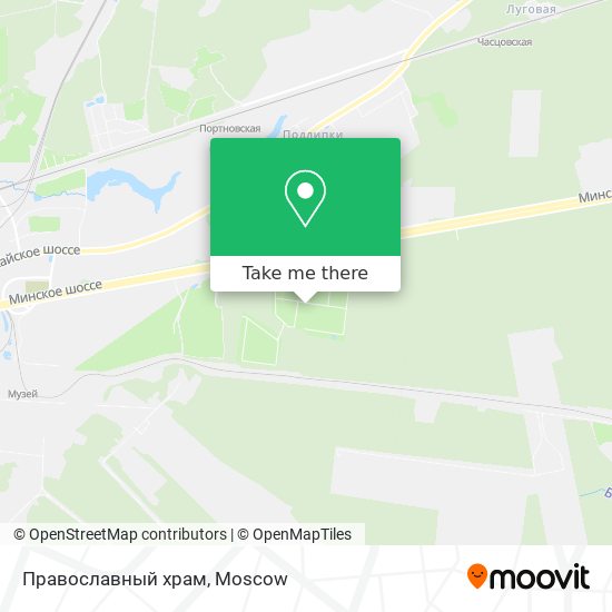 Православный храм map