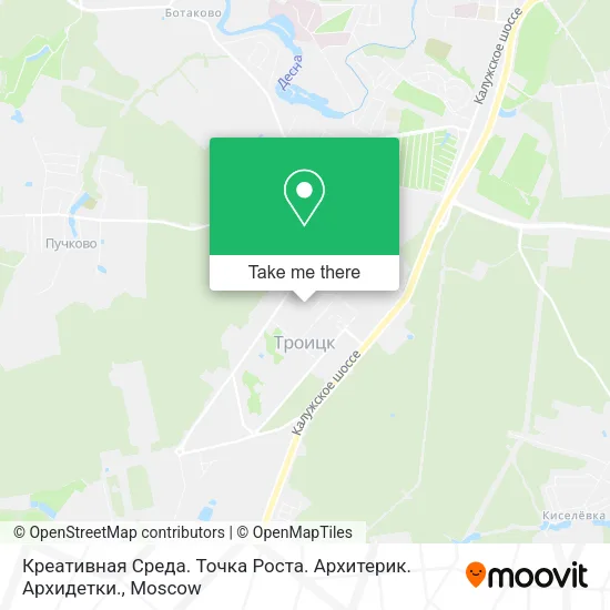 Креативная Среда.   Точка Роста.  Архитерик.  Архидетки. map