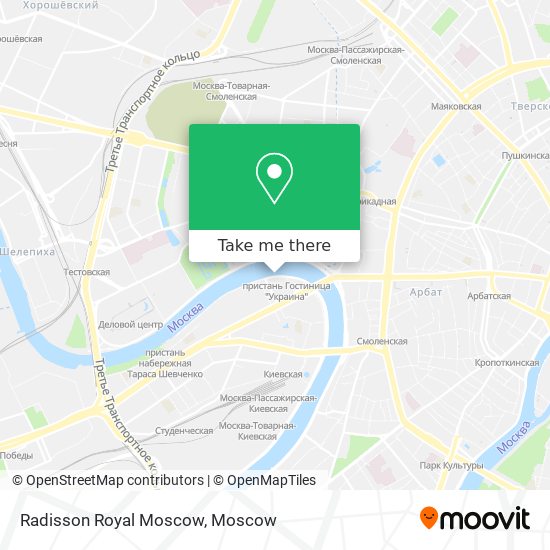 Radisson Royal Moscow map