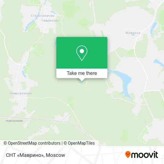 СНТ «Маврино» map