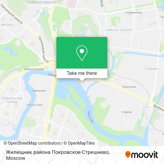 Жилищник района Покровское-Стрешнево map