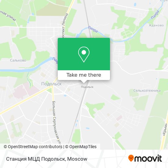 Станция МЦД Подольск map