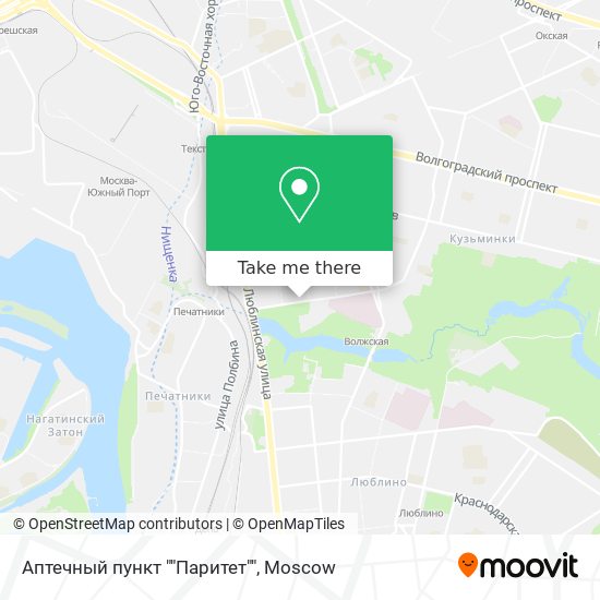 Аптечный пункт ""Паритет"" map