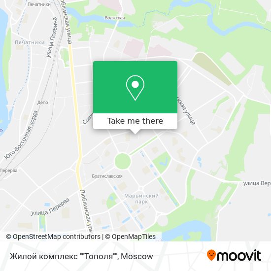 Жилой комплекс ""Тополя"" map